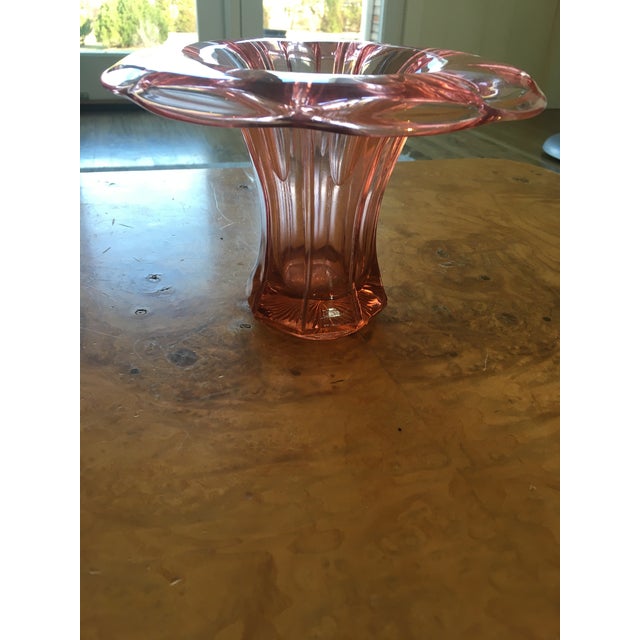 Pink Depression Glass Vase Chairish