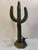 Mid 20th Century Brass Saguaro Cactus and Roadrunner Statue For Sale - Image 4 of 9