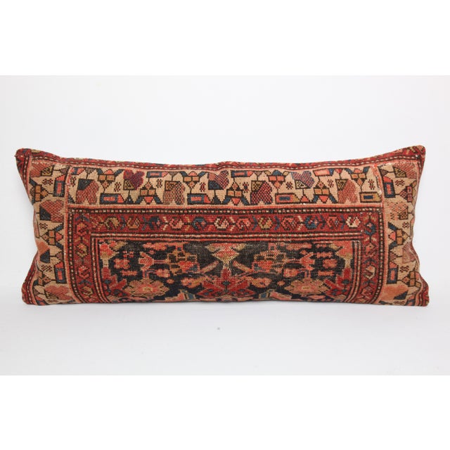 Here i am listing a 100% Handmade double knotted rug pillow cover, made from antique Persian tribal carpet rug. This’s a...