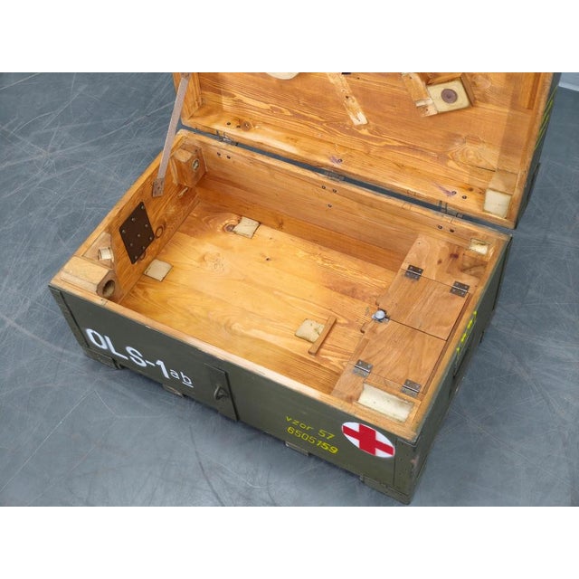 Czech Military Vzor 57 Medical Storage Chest, 1950s For Sale - Image 4 of 13