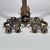 Antique Federal Style Brass and Iron Fireplace Set—Five Pieces For Sale - Image 12 of 14