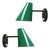 Green Jacques Biny Wall Lamps, 1950 - a Pair For Sale