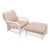 1970s Ficks Reed Attributed Lounge Chair and Ottoman For Sale