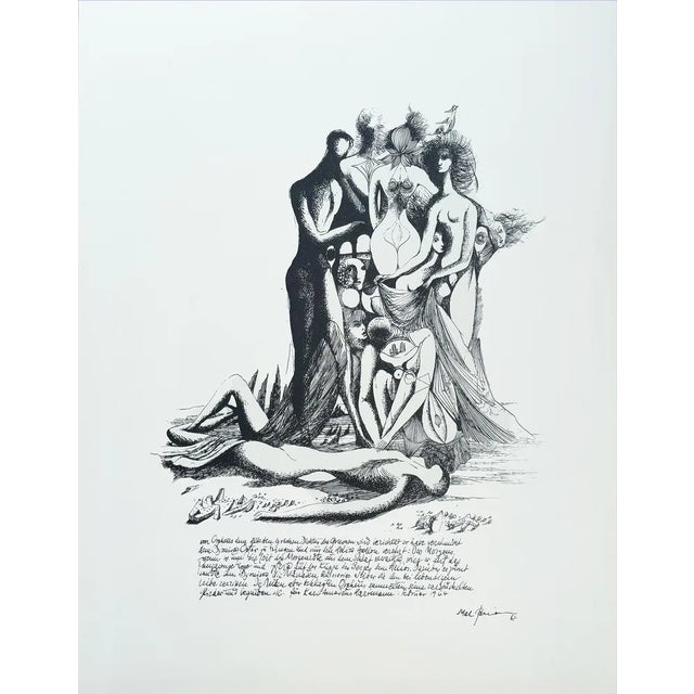 1960s Mac Zimmermann, Composition, 1966, Original Lithograph For Sale - Image 5 of 5