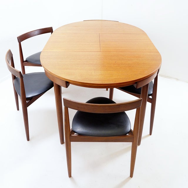 Extendable Teak Dining Table and Chairs by Hans Olsen for Frem Røjle, 1950s, Set of 7 For Sale - Image 16 of 18