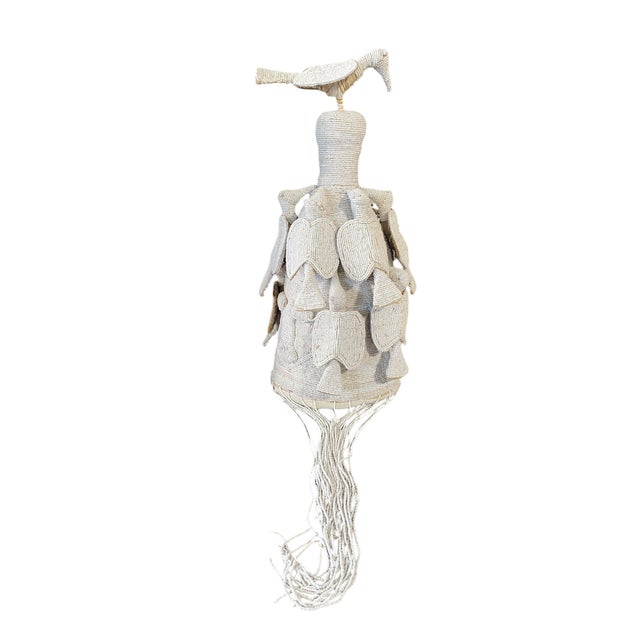 African Yoruba Beaded King Crown 19" H Nigeria For Sale In New York - Image 6 of 9