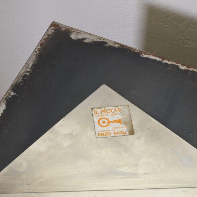 Handmade Plated Tray by Renzo Bioli for Il Picchio Firenze, 1970s, Set of 3 For Sale - Image 9 of 10