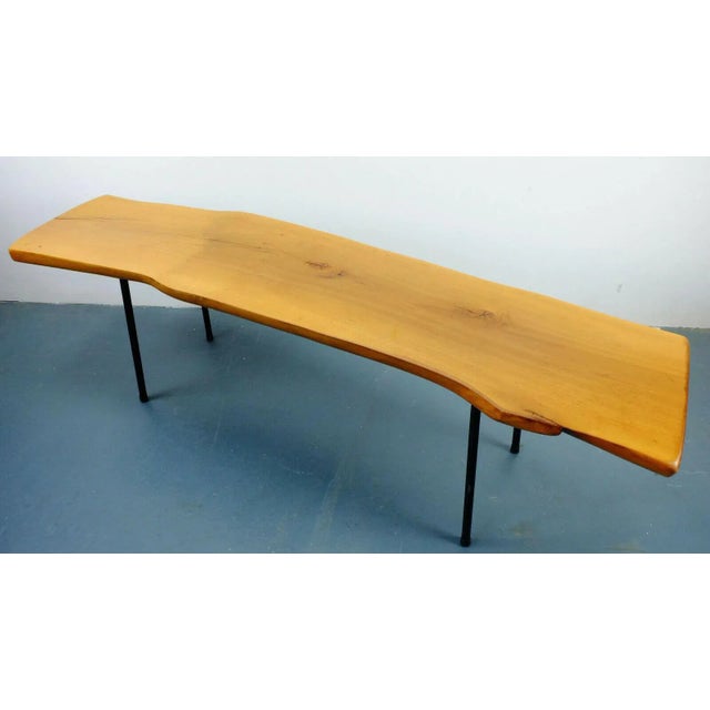 Mid-Century Tree Trunk Coffee Table with Sloping Legs For Sale - Image 9 of 10