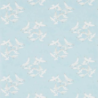 Sanderson Seagulls Wallpaper in Blue For Sale