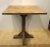 Stylish organic modern reclaimed pine high top pub table, showroom floor sample