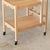 Panoplie Scalloped Bar Cart, White Oak, Attributed For Sale - Image 9 of 9