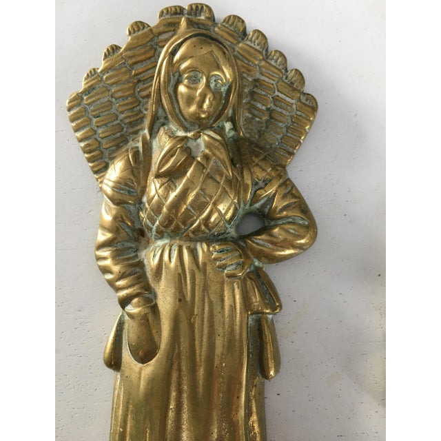 Brass Figures, 1950s, Set of 2 For Sale - Image 10 of 12