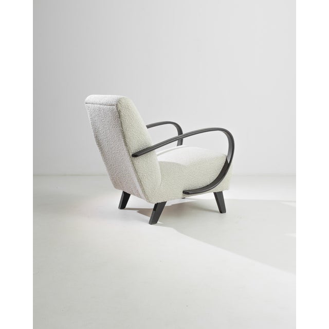 Mid-Century Modern 1950s Czech Wooden Armchair by J. Halabala For Sale - Image 3 of 6