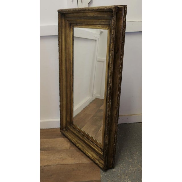 Large Antique Gilt Wall Mirror, 1800s For Sale - Image 6 of 11