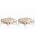 Contemporary Outdoor Bamboo-Style Ottomans by Century Furniture, Set of 2 For Sale - Image 3 of 3