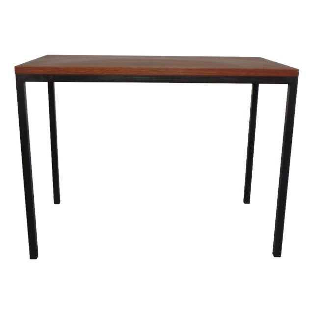 Vintage Teak and Steel Desk, Denmark, 1960s For Sale