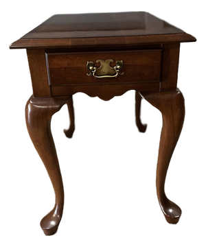 Vintage Pennsylvania House Solid Wood Queen Anne End Table