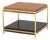 Mid-Century Modern Style Brass Two-Tier Side Table For Sale