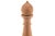 Vintage midcentury faux hammered copper tone 10 inch arabesque "genie style" bottle or decanter topped with a ball lid...
