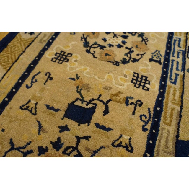 Camel Early 20th Century Chinese Peking Rug For Sale - Image 8 of 9