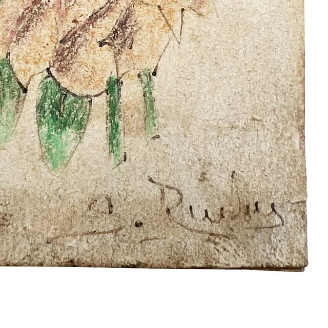 Virgin of Guadalupe Hand Colored Spanish Colonial Drawing - Signed Mexico For Sale - Image 10 of 10