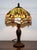 Vintage Tiffany Style Dragonfly Table Lamp For Sale - Image 10 of 11