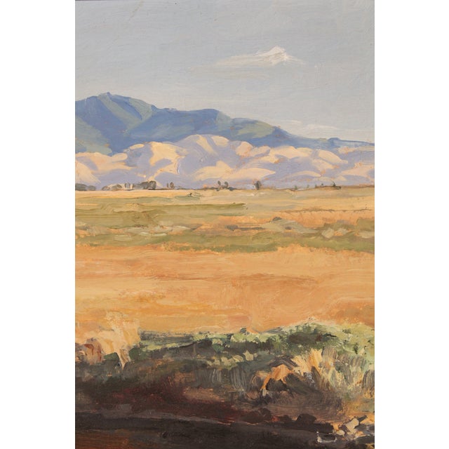 Blue Painting of Mt. Diablo by Ian McKibban (Born 1929) For Sale - Image 8 of 13