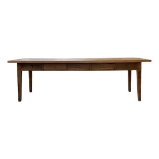 Vintage Farm Table in Oak, 1950s For Sale
