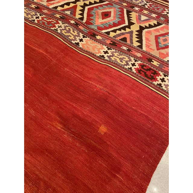 Antique Handwoven Wool Kilim Rug, Anatolia, Türkiye, 1940s For Sale - Image 6 of 8