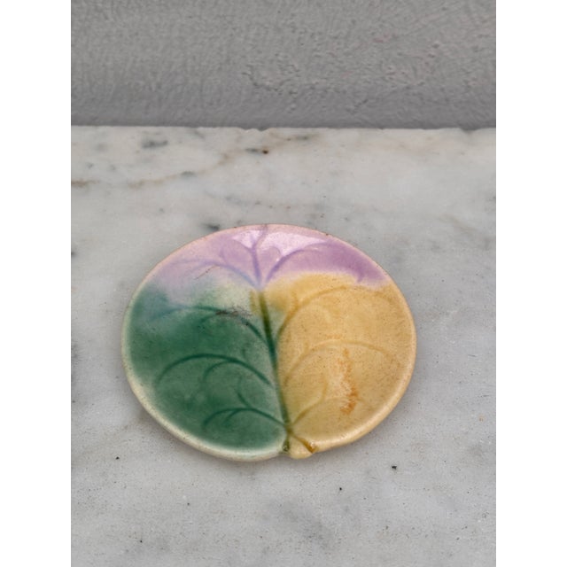 Etruscan Majolica begonia leaf circa 1890.