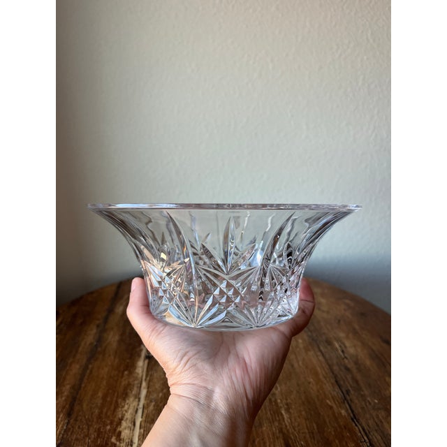Glass Late 20th Century Towle Crystal Presto Bowl, Made in Czech Republic For Sale - Image 7 of 9
