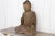 Antique Carved Wood Mediating Buddha For Sale - Image 4 of 10