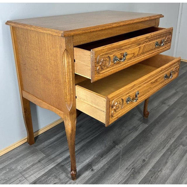 Vintage French Chest of Drawers in Oak For Sale - Image 11 of 12
