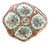 Rose Medallion Porcelain Shell Bowl Catchall For Sale