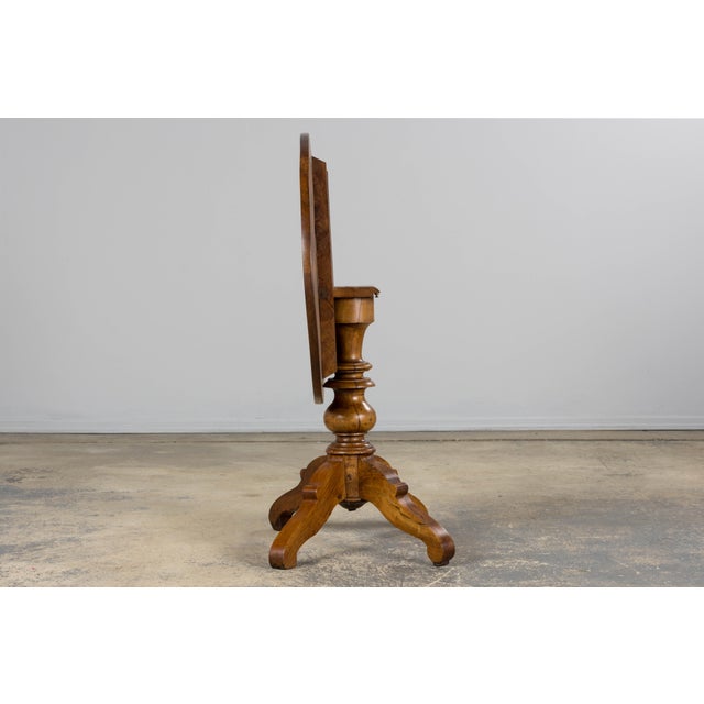 Antique French Louis Philippe Style Walnut Tilt-Top Gueridon Center Table For Sale - Image 11 of 17