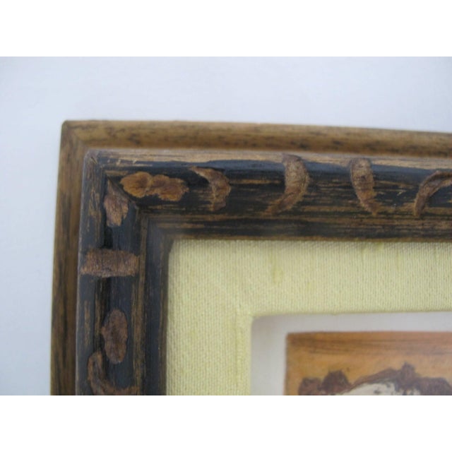 Mary Lehman Western Big Medicine White Bison Signed Limited Ed Miniature Etching For Sale - Image 4 of 6