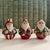 Vintage Scioto Santa Figurines: Uncle Sam, Santa Toymaker, Old World Santa, Set of 3 For Sale - Image 9 of 10