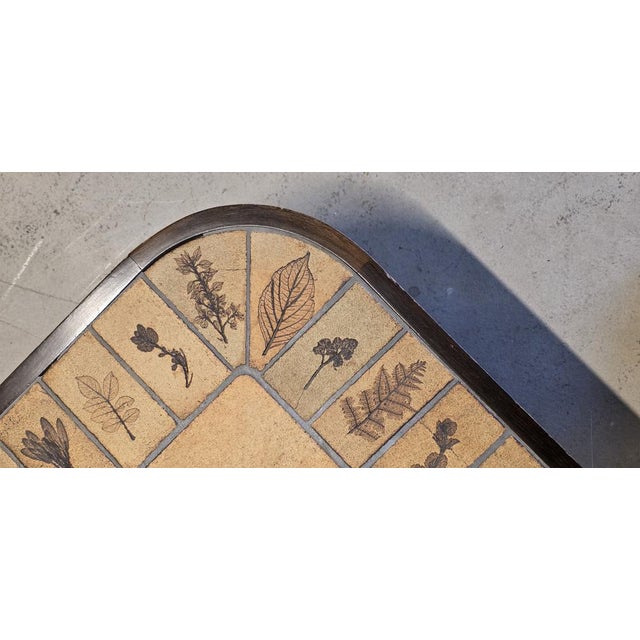 Herbarium Oval Coffee Table by Roger Capron, 1970s For Sale - Image 10 of 12