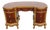 French Early 1900s Kidney Shape Carved Inlaid Writing Desk 6885 For Sale