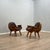 Brown Rustic Wooden Barrel Chairs and Sofa, Italy, 1970s, Set of 4 For Sale - Image 8 of 18