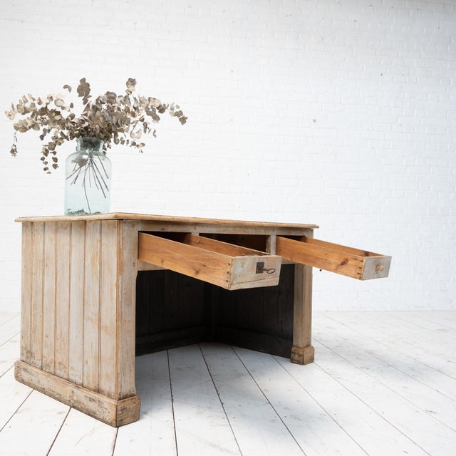 Wooden Drugstore Counter, 1920 For Sale - Image 3 of 10