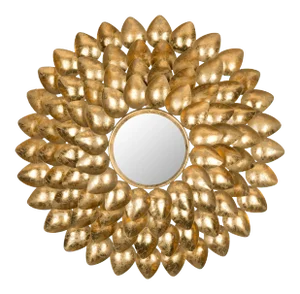 Derek Sunburst Mirror in Antique Gold