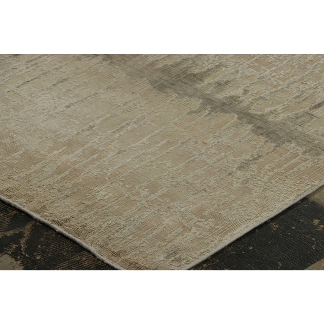 Rug & Kilim’s Oversized Abstract Runner Rug in Beige-Brown Tones For Sale In New York - Image 6 of 8