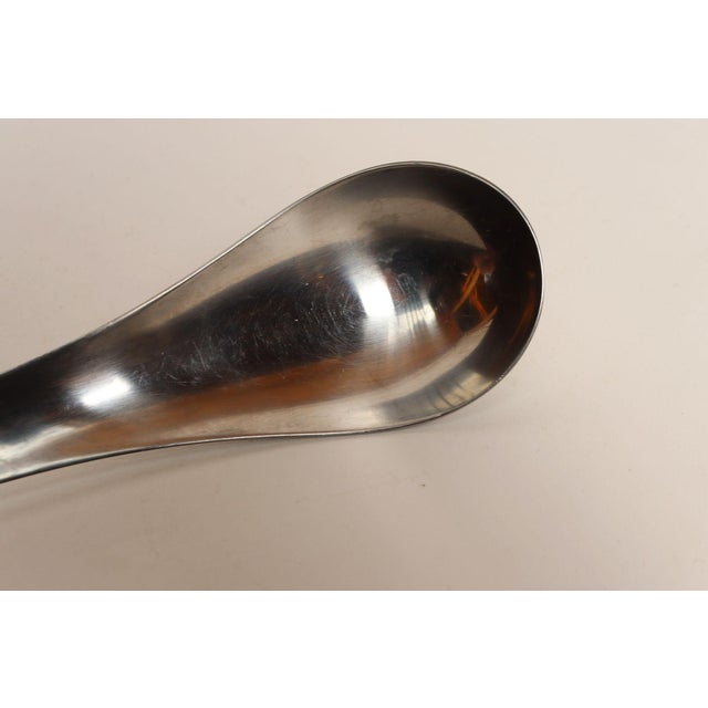 1960s Danish Modernist "Blue Shark" Salad Servers by Svend Siune for Georg Jensen - 2 pc For Sale - Image 14 of 18