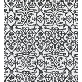 The House of Scalamandré Kediri Fabric, Charcoal For Sale