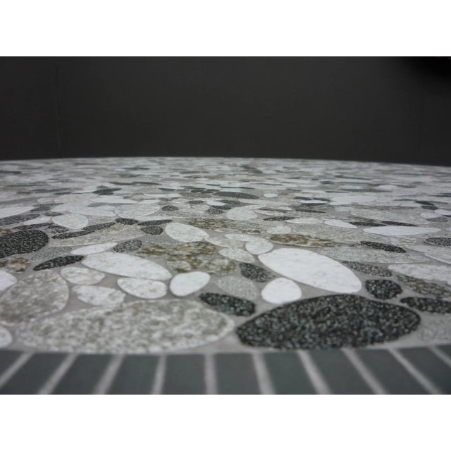 Black Space-Age Mosaic Coffee Table by Heinz Lilienthal, 1960s For Sale - Image 8 of 11