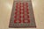 Tribal Bokhara Jaldar Rug 4’2” X 6’2” Red Wool Tribal Hand-Knotted Oriental Carpet For Sale - Image 3 of 12