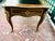 Wood Mid 20th Century French Louis XV Bureau Plat Desk With Ormolu Mounts, Leather Top & Herringbone Parquetry Veneers For Sale - Image 7 of 10