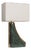 Italian Indian Green Marble and Brass Table Lamp, 2000s For Sale