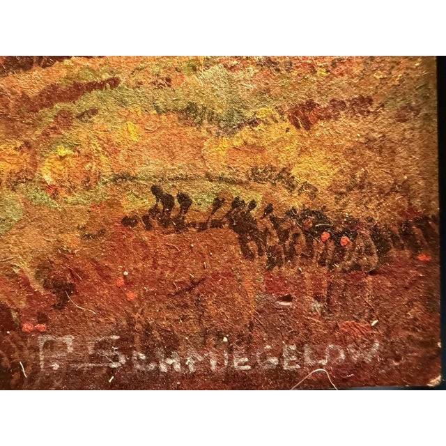 Pedro Schmiegelow, Wasserkuppe Rhön Abstroda Autumn, Oil Painting on Canvas For Sale - Image 11 of 13